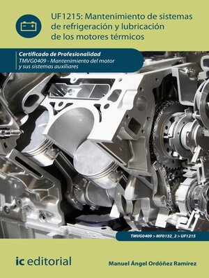 cover image of Mantenimiento de sistemas de refrigeración y lubricación de los motores térmicos. TMVG0409